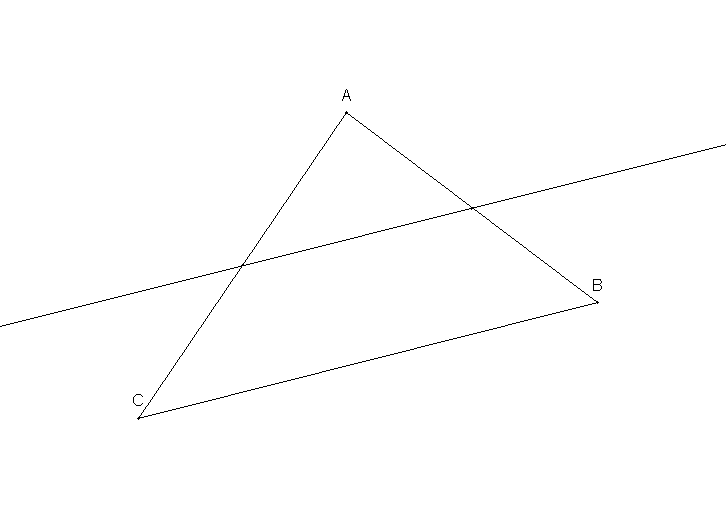 Parallèle à la base d'un triangle