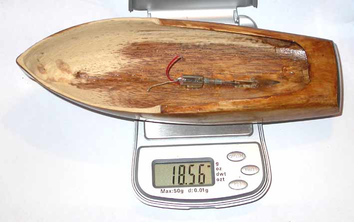 Pesée de la coque