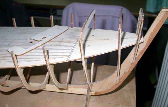 membrures et pont (avant)